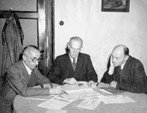 August Schwingenstein, Edmund Goldschagg und Dr. Franz Josef Schningh